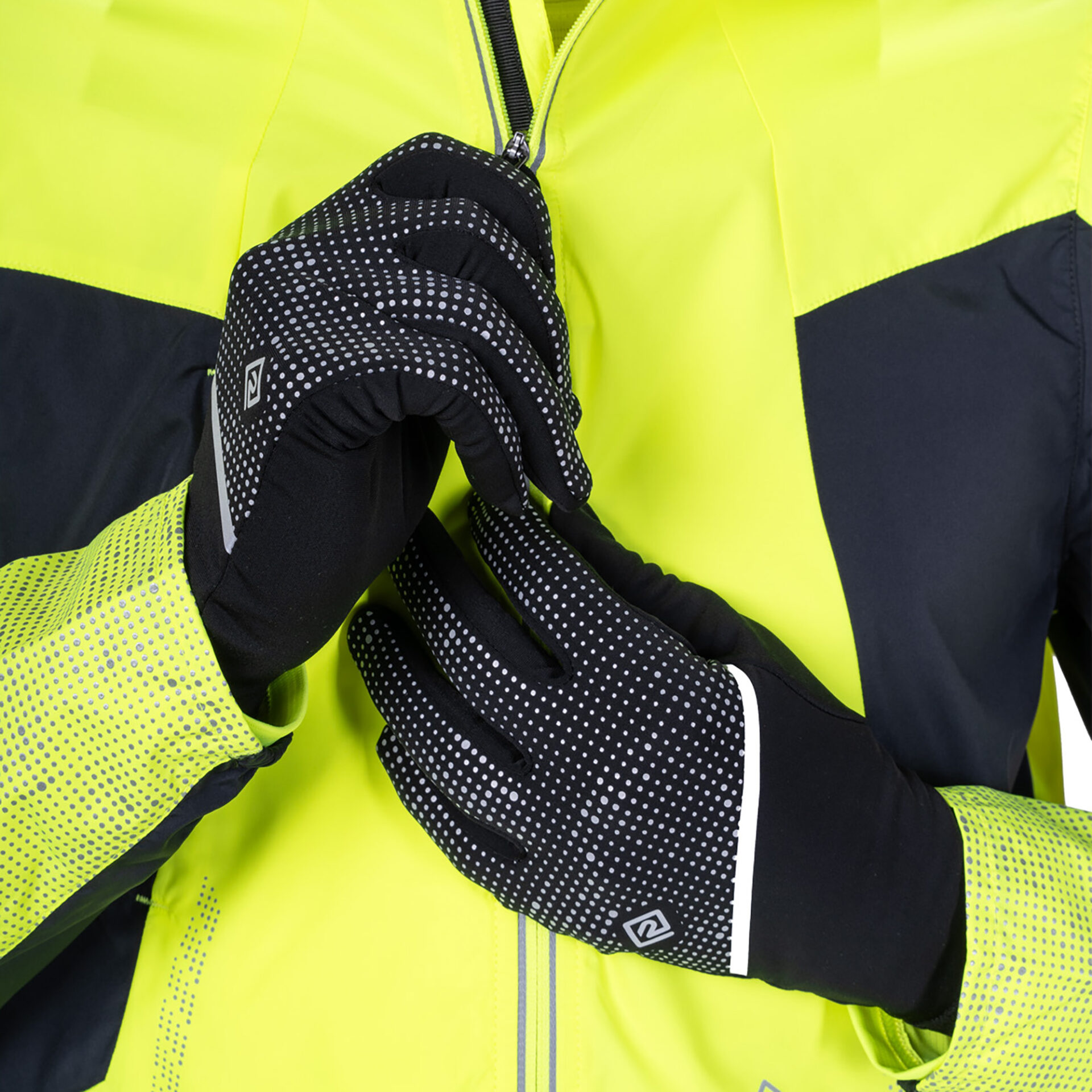 Ronhill Reflect Glove - Black/Reflect - Image 4