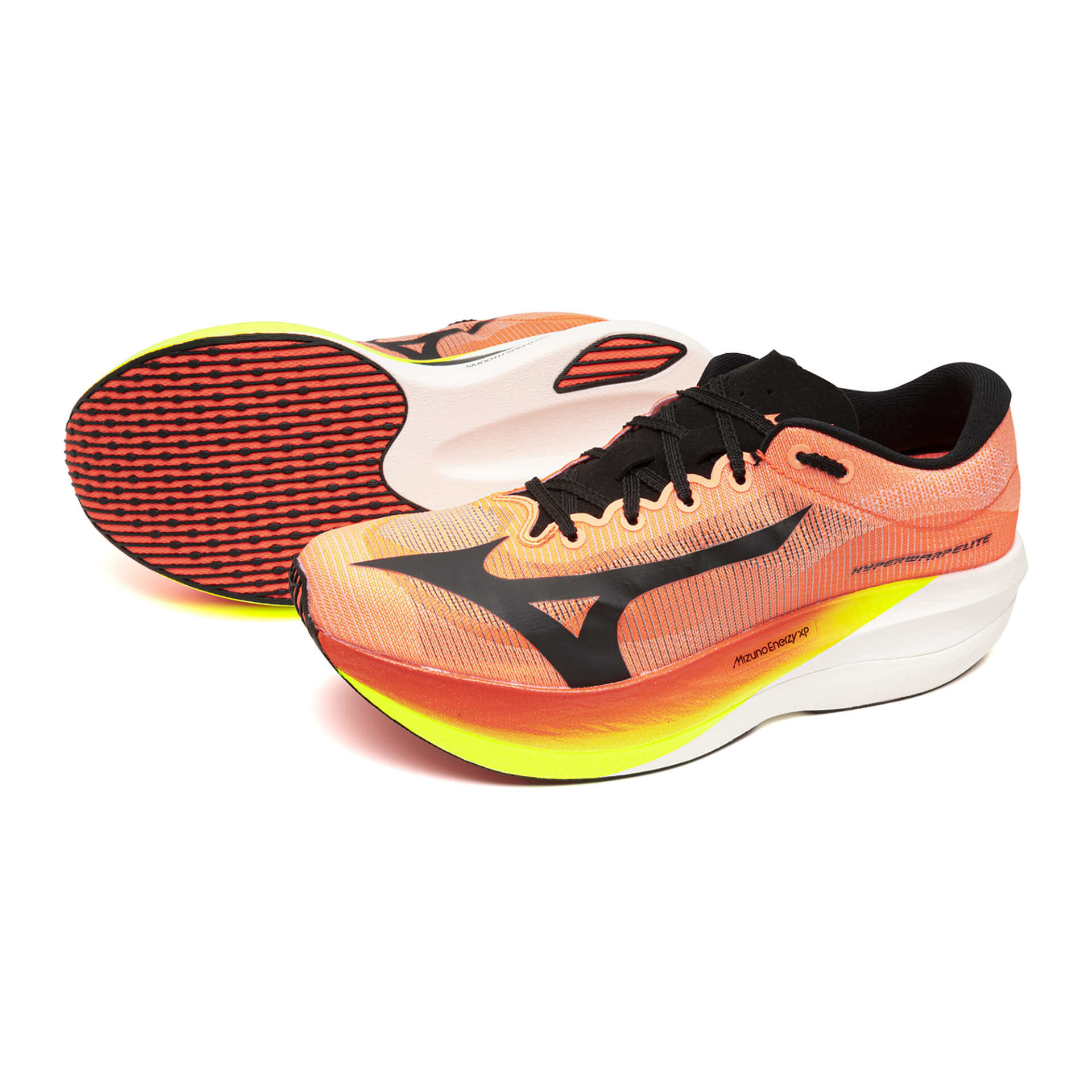 Mizuno Hyperwarp Elite - Lava Orange/Black/Lightning Yellow - Image 3